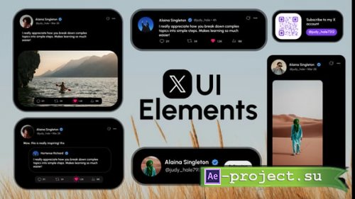 Videohive - X UI Elements - 62520619 - Project for After Effects