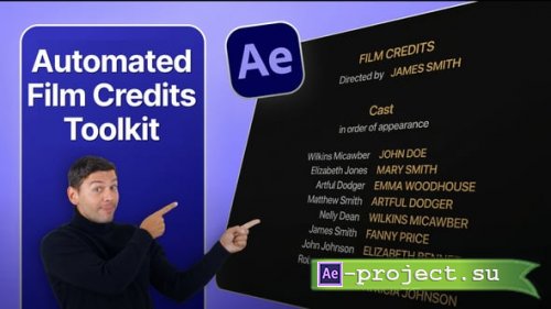 Videohive - Automated Film Credits Toolkit - 62498686 - Project for After Effects
