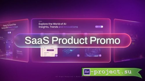 Videohive - SaaS Product Promo - Ai Website Intro - 62483052 - Project for After Effects