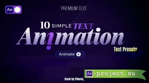 Videohive - Dynamic Neon Text Animation Presets Pack - 62525842 - Project for After Effects