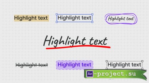 Videohive - Highlight Text Animations - 62474120 - Project for After Effects