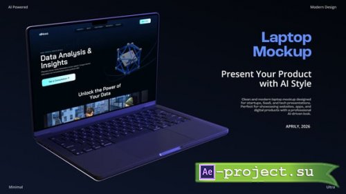 Videohive - Laptop Mockup | AI Website Presentation - 62557070 - Project for After Effects