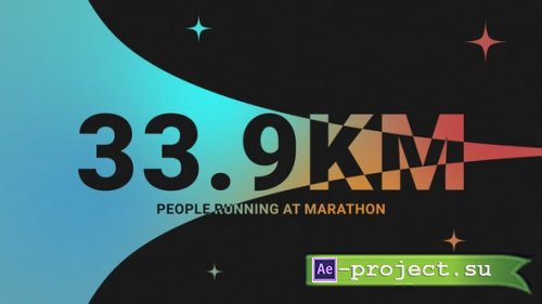 Videohive - Modern Kinetic Number Counters Pack - 62543179 - Project for After Effects