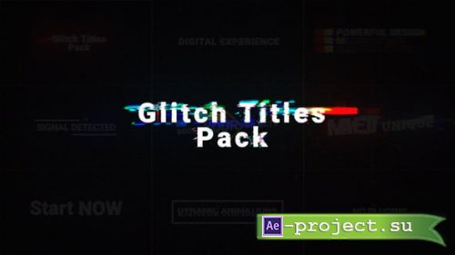 Videohive - Digital Glitch Titles Pack - 62577223 - Project for After Effects