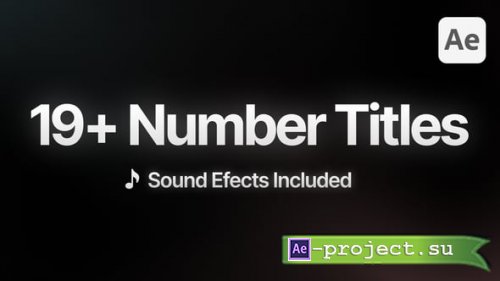 Videohive - Number Counting Titles - 62586836 - Project for After Effects