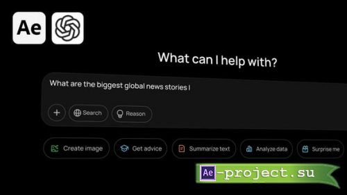 Videohive - ChatGPT AI Interface Animation - 62586779 - Project for After Effects