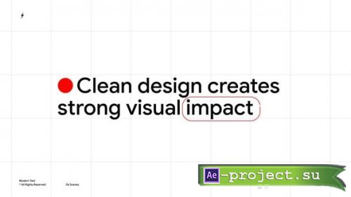 Videohive - Modern Text | After Effects - 62593432 - Project for After Effects