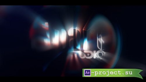 Videohive - Cinematic Glass Distortion Logo Reveal - Glitch Light Leak Intro - 62612128