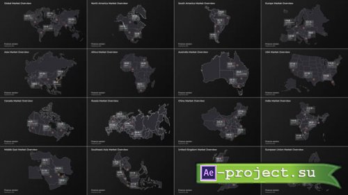 Videohive - Modern World Map Infographics | Data & Analytics Pack - 62615864 - Project for After Effects