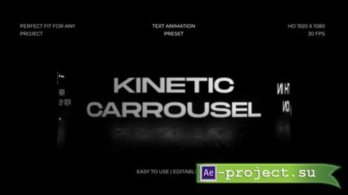 Videohive - Kinetic Carrousel Text Animation - 62614804 - Project for After Effects