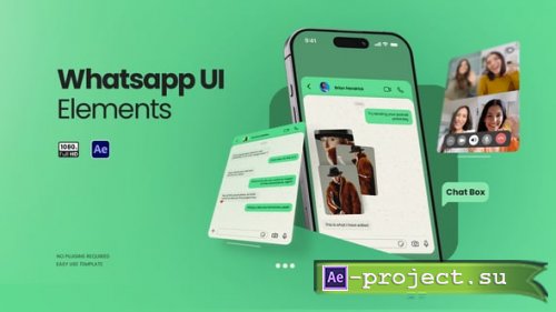 Videohive - WhatsApp UI Elements - 62623018 - Project for After Effects