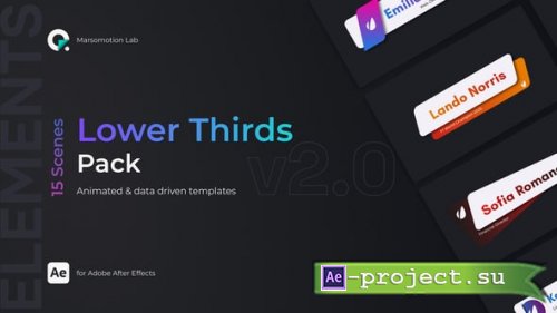 Videohive - Lower Thirds Pack - 62617032 - Project for After Effects