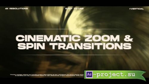 Videohive - Cinematic Zoom & Spin Transitions - 62623613 - Project for After Effects