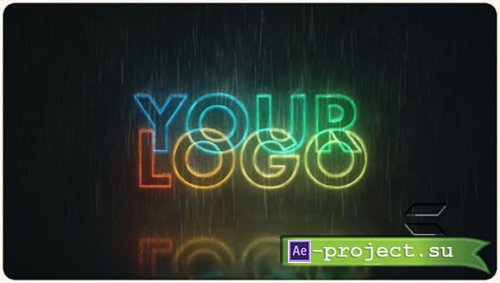 Videohive - Neon Rain Logo - 62635390 - Project for After Effects