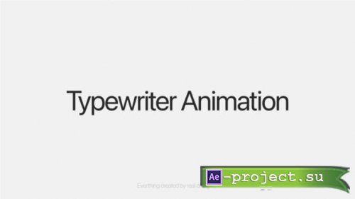 Videohive - Typewriter - 62630755 - Project for After Effects