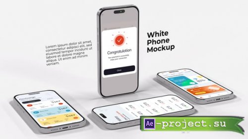 Videohive - Clean Phone Mockup | Mobile App Presentation - 62645551 - Project for After Effects