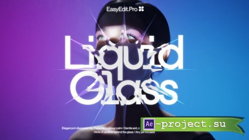 Videohive - Liquid Glass Typography - 62673623 - Project for After Effects