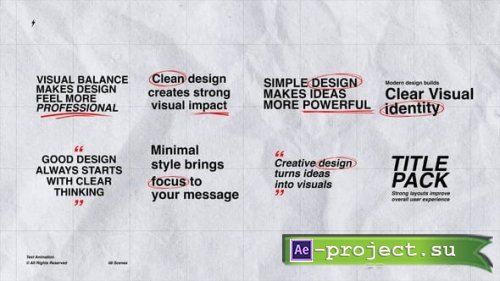 Videohive - Text Animation  AE - 62662944 - Project for After Effects