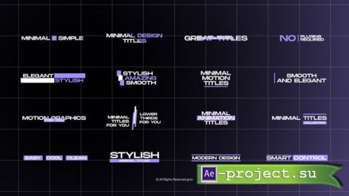 Videohive - Minimal Text Animation & Corporate Lower Thirds Pack for After Effects - 62664381