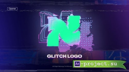 Videohive - Glitch Logo Opener - 62873342 - Project for After Effects