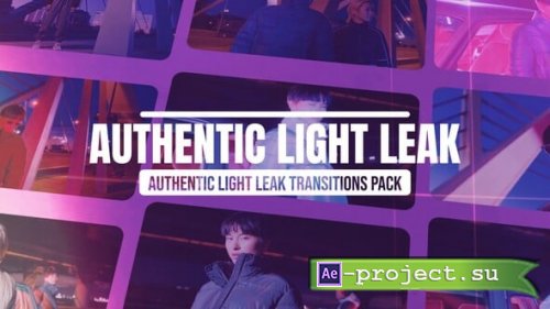 Videohive - Authentic Light Leak Transitions - 62982124 - Project for After Effects