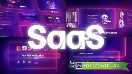 Videohive - Ai SaaS Intro - Website Product Promo - 62978941 - Project for After Effects