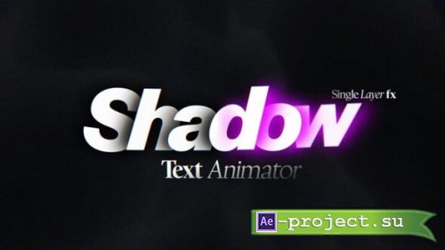 Videohive - Shadow Overlap Text Animator | Bold Layered Title Animation Maker on a Single Layer - 62977212