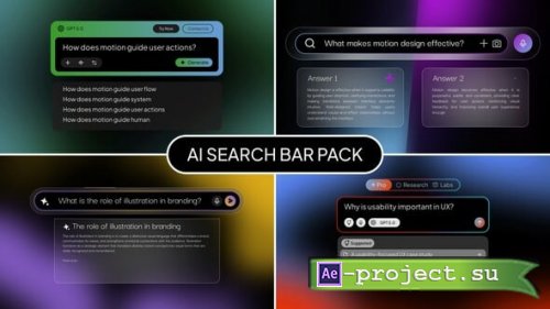 Videohive - AI Search Bar Pack - 62966964 - Project for After Effects