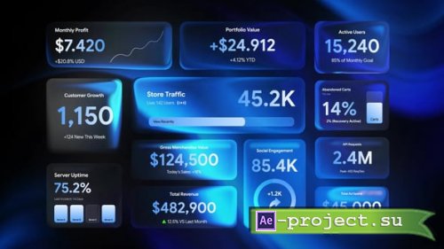 Videohive - Number Counter Glass - 62965064 - Project for After Effects