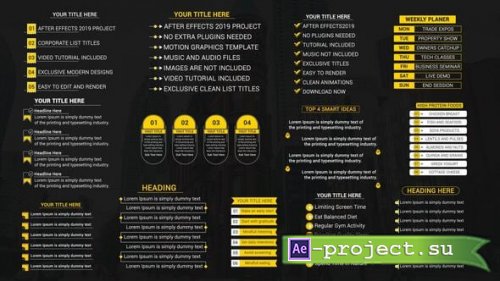 Videohive - Clean Corporate List Titles - 62975743 - Project for After Effects