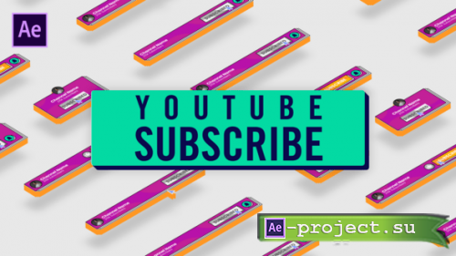 Videohive - Yotube Subscribe Button - 63004374 - Project for After Effects