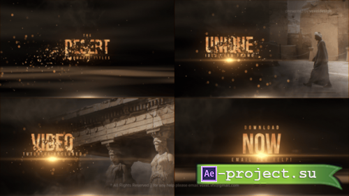 Videohive - The Desert Cinematic Titles - 62966770 - Project for After Effects