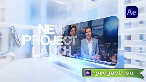Videohive - Glass Broadcast Studio Opener - 63010613 - Project for After Effects