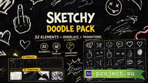 Videohive - Doodle Hand Drawn Toolkit - 62687746 - Project for After Effects