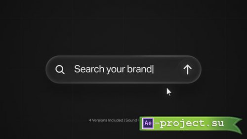 Videohive - Glass Search Bar Logo Reveal - 62876359 - Project for After Effects