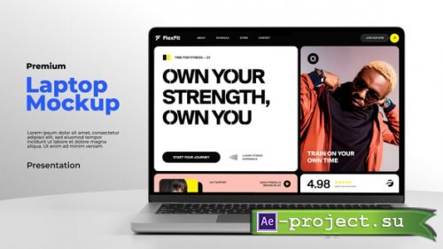Videohive - Laptop Mockup - 63033490 - Project for After Effects