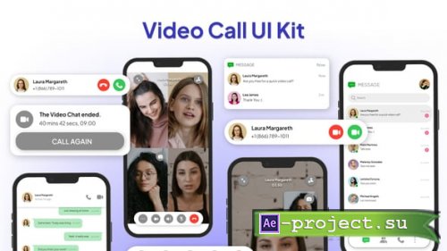 Videohive - Video Call UI - 63019811 - Project for After Effects