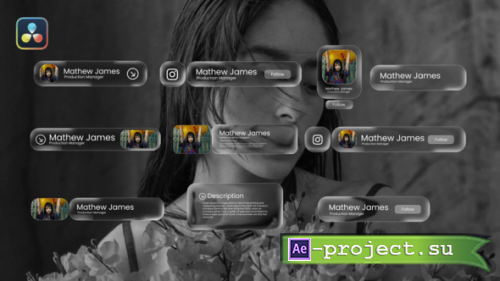 Videohive - Liquid Glass Lower Thirds - 62917383 - DaVinci Resolve Templates