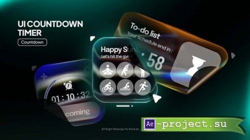 Videohive - UI Countdown Timer - 63065467 - Project for After Effects