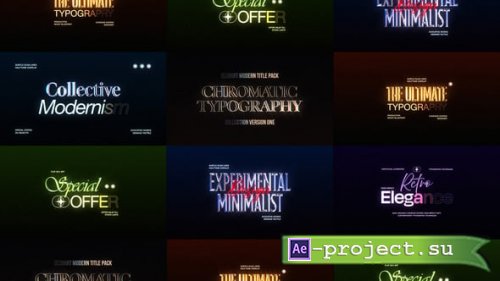 Videohive - Chromatic Titles - 63066917 - Project for After Effects