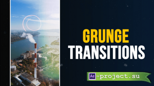 Videohive - Vertical Grunge Transitions - 62976230 - Project for After Effects