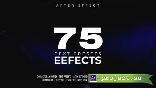 Videohive - Advanced Text Effect Presets Suite - 63032937 - Project & Script for After Effects