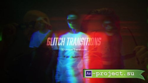 Videohive - Glitch Transitions - 63142873 - Project for After Effects