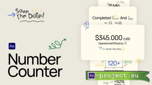Videohive - Number Counters - 63120964 - Project for After Effects