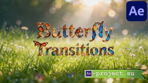 Videohive - Butterfly Transitions for After Effects - 63103448 - Project for After Effects
