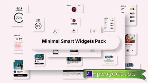Videohive - Minimal Smart Widgets pack - 63132194 - Project for After Effects