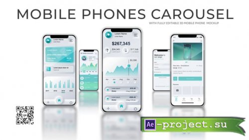 Videohive - Mobile Phones Carousel - 59159270 - Project for After Effects