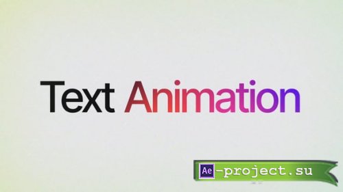 Videohive - Text Animation - 63163854 - Project for After Effects