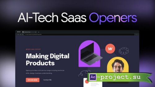 Videohive - AI-Tech Saas Openers - 63163255 - Project for After Effects