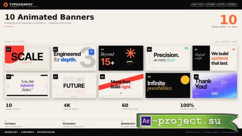 Videohive - 10 Bold Typography Pack - 63197241 - Project for After Effects
